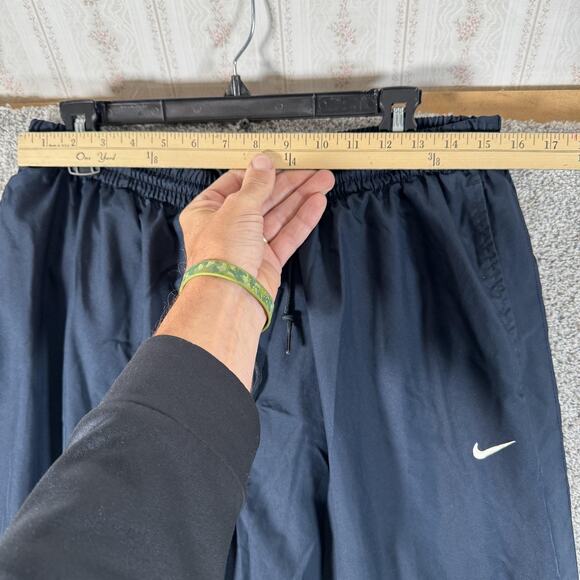 Nike Pants Mens XL Blue Windbreaker Track Warm Up Zip Leg Mesh Lined 443414-476 - Picture 2 of 16